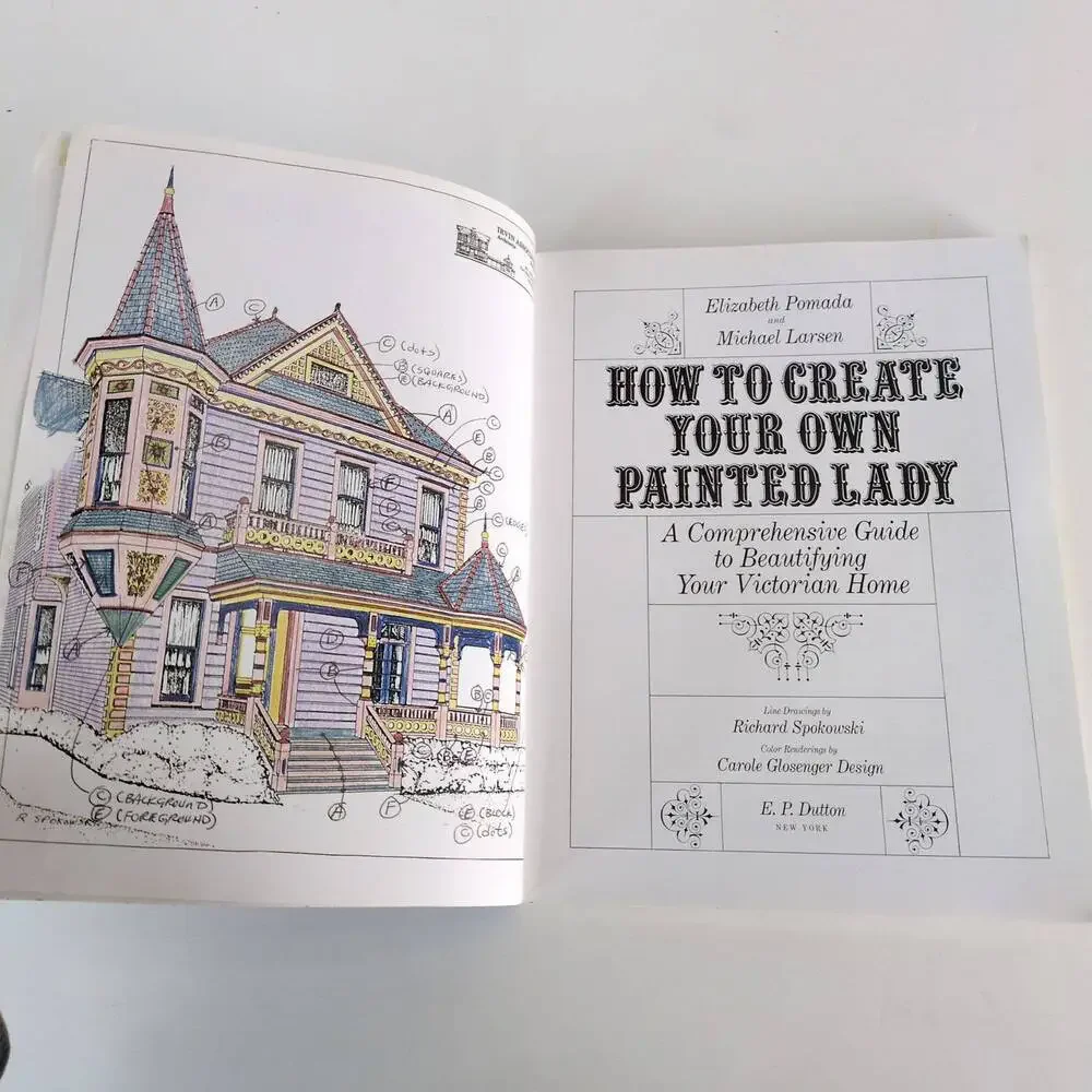 How to Create Your Own Painted Lady Victorian Home Guide Book 1989 Pomada Larsen
